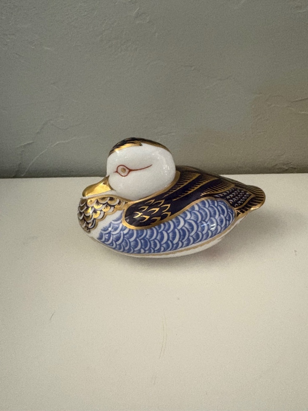 Imari Paperweight Collection Porcelain Duck Paperweight by ROYAL CROWN DERBY